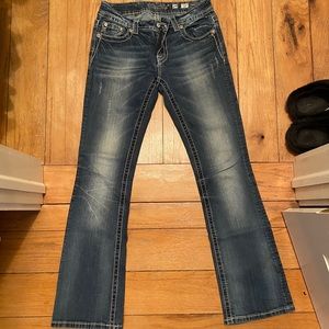 Women’s navy bootcut miss me jeans